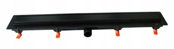 ODPŁYW LINIOWY CZARNY 55cm pod płytkę ANTYZAPACH