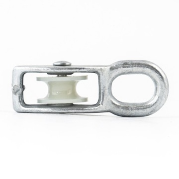 10 одноканатных строительных шкивов для оцинкованных канатов массой 250 кг.