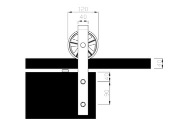 НАСТЕННАЯ ПЕРЕХОДНАЯ РАЗДВИЖНАЯ СИСТЕМА LOFT I