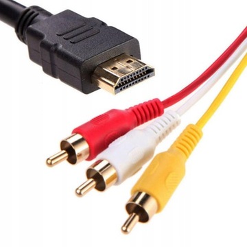 Видеоадаптер HDMI Male-3 RCA