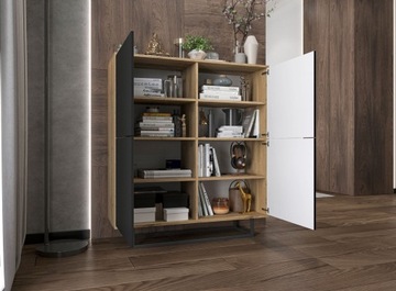 Комод Loft, тумба под телевизор Loft wotan, черный MAT, 113 см