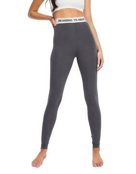 D1T001 SZARE LEGGINSY SPORTOWE Y06__L