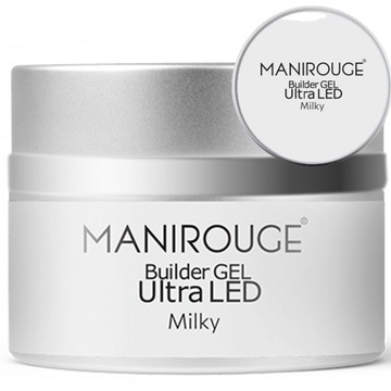 ŻEL BUDUJĄCY MILKY MANIROUGE 30 G BUILDER GEL ULTRA LED FRENCH MANICURE