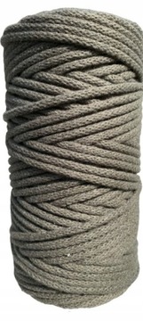 SZNUREK Bawełniany KHAKI z rdzeniem 100m 5mm