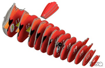 Эко-пазл Bird Scarlet Cardinal Bird 3D