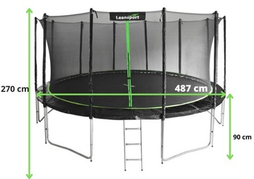LEAN SPORT PRO 16-футовый батут
