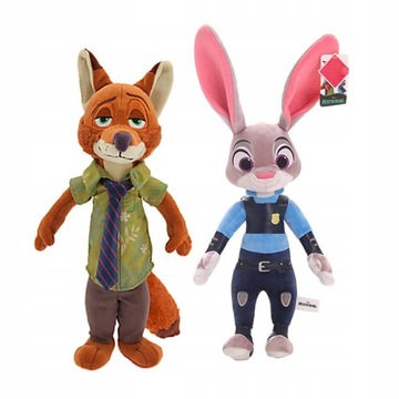MASKOTKI ZWIERZOGRÓD JUDY i NICK - 2 sztuki