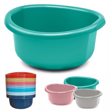 Miska plastikowa 20 l Ø45 cm pranie UNIWERSALNA z USZKAMI ATEST do ŻYWNOŚCI