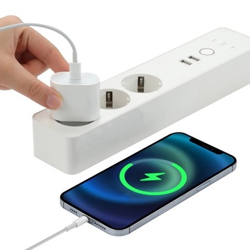 Мощное быстрое зарядное устройство PD USB-C типа C мощностью 20 Вт.