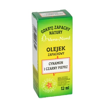 OLEJEK ZAPACHOWY CYNAMON I CZARNY PIEPRZ 12ML