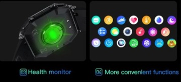 МУЖСКИЕ МУЖСКИЕ ЧАСЫ SMARTWATCH TALKS МНОГОФУНКЦИОНАЛЬНОЕ МЕНЮ ИЗМЕРЕНИЙ PL