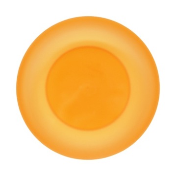 Talerz deserowy plastikowy wielorazowy 17 cm pomarańczowy na kanapkę owoce