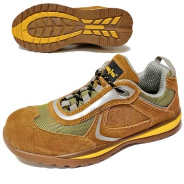 BUTY ROBOCZE BHP BARDZO LEKKIE 445g skóra ZAMSZ 43