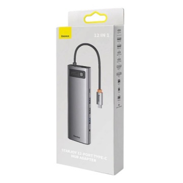 Адаптер BASEUS HUB 12 в 1 док-станция USB Type C PD 100 Вт