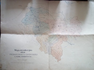 Mapa oryentacyjna ziemi przemyskiej i lwowskiej...