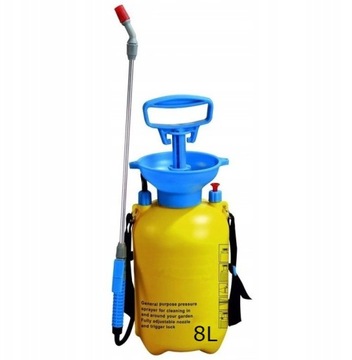 БОЛЬШОЙ РУЧНОЙ ОПРЫСКИВАТЕЛЬ ДАВЛЕНИЯ, ДЛИННОЕ КОПЬЕ, 8 Л