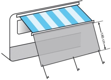 Солнцезащитный крем для тентов прицепов кемперов