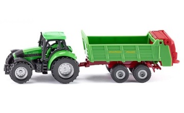 SIKU 16- TRAKTOR Z PRZYCZEPĄ S1673