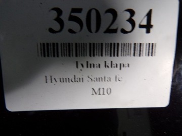 HYUNDAI SANTA FE I 2002R ZADNÍ VÍKO KUFRU KUFRU