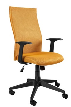 Krzesło Ergonomiczne BLACK ON BLACK PLUS Żółte