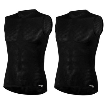 Dwa bezrękawniki męskie potówka Vezuvio Q-Skin BR BLK rozmiar XXL