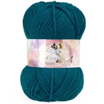 Włóczka Clover akryl 50g 023 Ciemny turkusowy