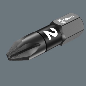 Бит ударный наконечник pz2 x 25 мм 1/4 '' 855/1 wera