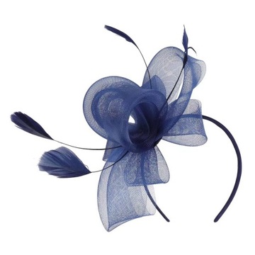 FASCINATOR Повязка на голову с бантом и перьями на свадьбу
