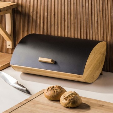 Brunbeste Хлебная коробка Бамбуковый контейнер Набор для кофе, чая и сахара