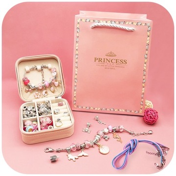 НАБОР БИСЕРОВ ДЛЯ ИЗДЕЛИЯ ОЖЕРЕЛЬЯ, УКРАШЕНИЙ, БРАСЛЕТОВ DIY + СУМКА