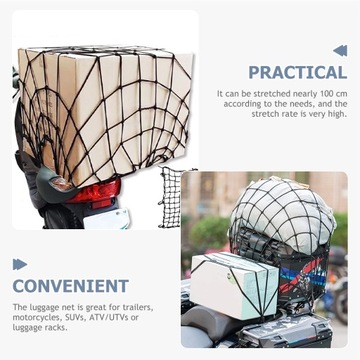 Сетка для хранения автомобиля, эластичный ремень для багажника