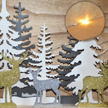 АДВЕНТ-КАЛЕНДАРЬ С ОТКРЫВАЮЩИМСЯ СВЕТОДИОДНЫМ ОКНОМ CH