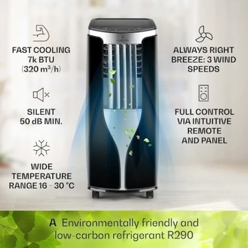 ПОРТАТИВНЫЙ КОНДИЦИОНЕР 2,1 КВТ МОБИЛЬНЫЙ 34М2 + КОРПУС