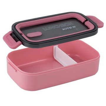 LUNCH BOX ŚNIADANIÓWKA DO SZKOŁY PRZEGRÓDKI 700ml RÓŻOWA KITE