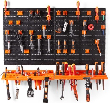 WIESZAK TABLICA ORGANIZER NA NARZĘDZIA NA PONAD 50 NARZĘDZI 96 x 54 cm