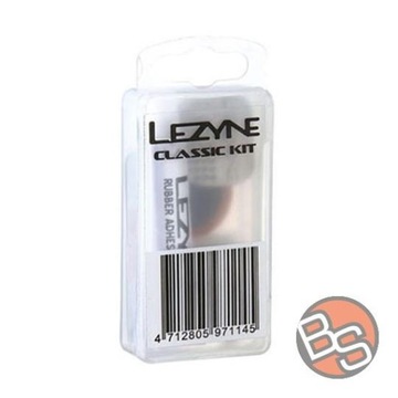 Zestaw naprawczy Lezyne classic patch kit clear - łatki 8szt, klej, tarka,