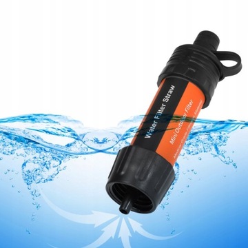 Туристический фильтр для воды 8000 л, соломенная трубка, аварийный кемпинг для выживания