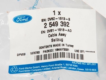 КАБЕЛЬ ЗАПАСНОГО КОЛЕСА TRANSIT/TOURNEO CONNECT 13-