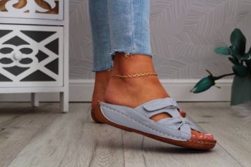 ШЛЕПАНЦЫ ЖЕНСКИЕ ПОВСЕДНЕВНЫЕ ТУФЛИ ШИТЫЕ ПРОФИЛИРОВАННЫЕ