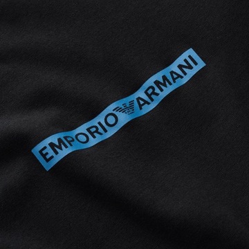 Emporio Armani t-shirt koszulka męska czarna crew-neck M