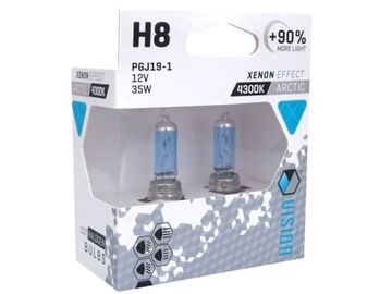 Żarówki VISION Arctic White H8 12V 35W +90%