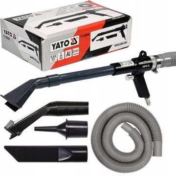 ВОЗДУШНЫЙ ПЫЛЕСОС YATO +4 НАСАДКИ YT-09990 С НАСАДКАМИ