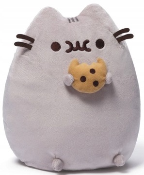 MASKOTKA KOT PUSHEEN PLUSZAK PUSHIN MIĘKKA SZARA PRZYTULANKA