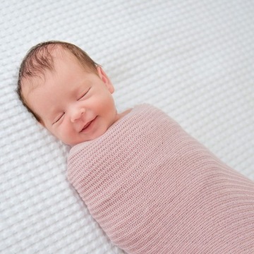 Легкий вязаный плед с шалфеем - LULLALOVE