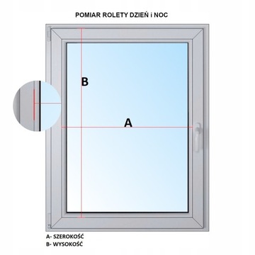 ROLETA DZIEŃ I NOC tkanina CLASSIC wymiar 32x150 cm