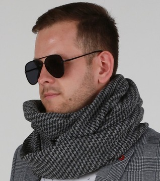 Элегантный МУЖСКОЙ ДЫМОХОД - зимний шарф, подарок, 1л