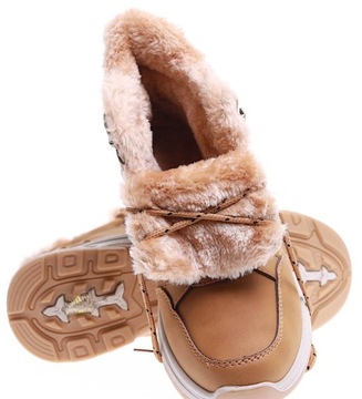 UNIWERSALNE OCIEPLANE BUTY TREKKINGOWE chłopięce buty zimowe 15303 36