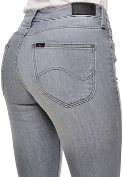 LEE spodnie SKINNY regular grey SCARLETT W33 L33