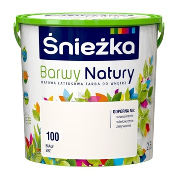 ŚNIEŻKA BARWY NATURY Biały Bez 100 2,5L
