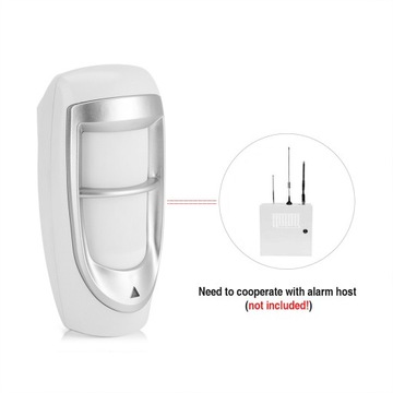 ZEWNĘTRZNY MIKROFALOWY CZUJNIK RUCHU LED WODOODPORNY